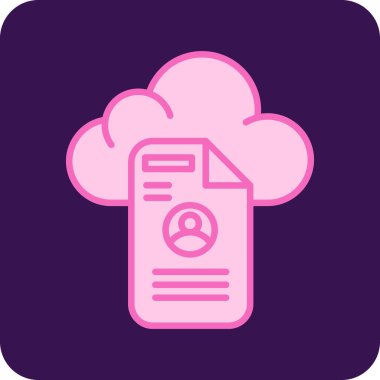 Değerli kişisel bilgilerle basit bulut depolama sanatı