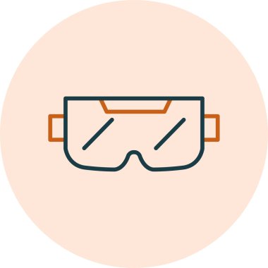 Ar Glasses Web simgesi vektör çizimi