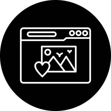 Web simgesi vektör illüstrasyonu gibi