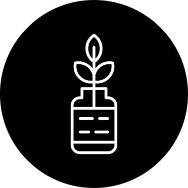 Bitkinin yapraklı basit illüstrasyonuName