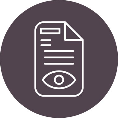 Bir belge simgesinin temiz ve basit vektör illüstrasyonu.