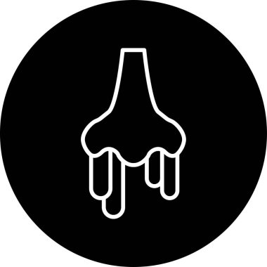 Akan burnun temel çizgisel çizimi 