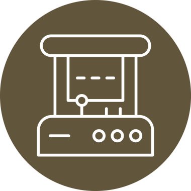 Arcade web simgesi, basit vektör illüstrasyonu