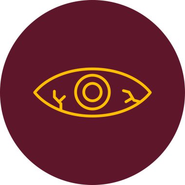 Göz enfeksiyonunun basit çizimi