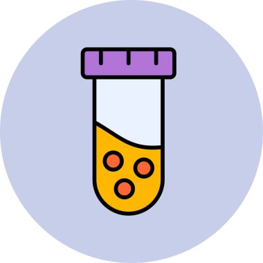 test tübü ikon vektör çizimi