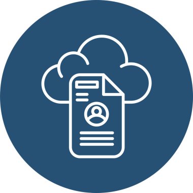 Değerli kişisel bilgilerle basit bulut depolama sanatı