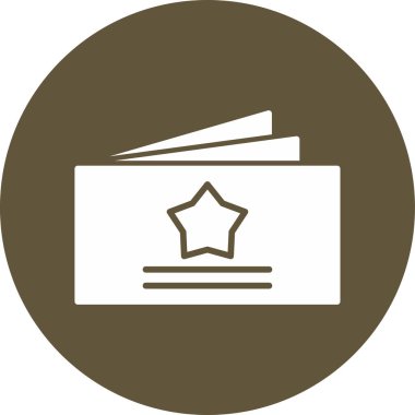 Business Card web simgesi, vektör illüstrasyonu