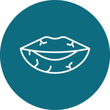 Dudaklarda hasarlı derinin temel çizimi