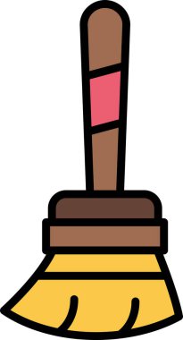 Süpürme web simgesi vektör çizimi