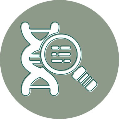 DNA aramasının soyut renk vektörü çizimi