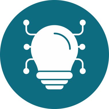 Ampul Ağı simgesi, vektör illüstrasyonu