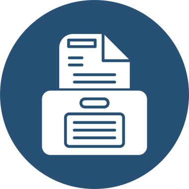 Bir belge simgesinin temiz ve basit vektör illüstrasyonu.