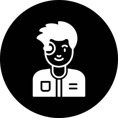 erkek avatar simge vektör çizim 