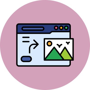 Web uygulama kullanımı için oluşturulan dosya paylaşım simgesinin resmi.