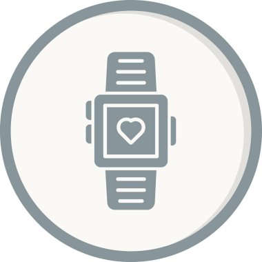 akıllı saat simgesi, vektör illüstrasyonu basit tasarım