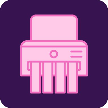 Dilimlenmiş belge ve vektör resim ile ofis parçalayıcı