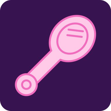 Ayna simgesinin basit vektör illüstrasyonu