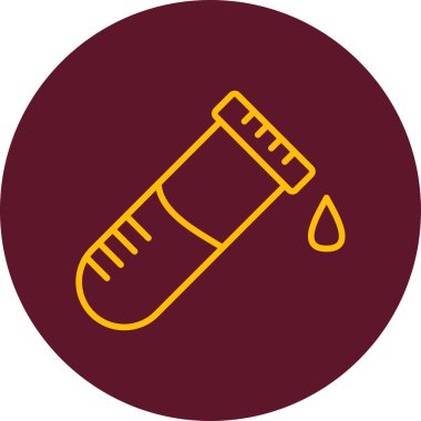 Basit taslak biçiminde tek bir test tüpü