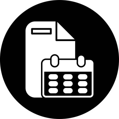 Bir belge simgesinin temiz ve basit vektör illüstrasyonu.