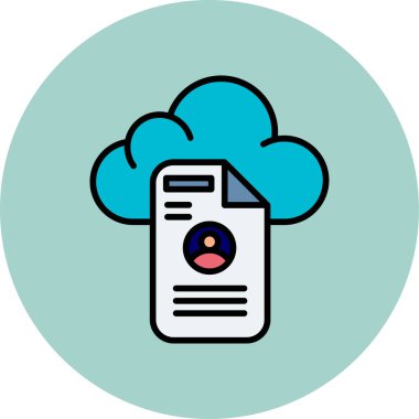 Değerli kişisel bilgilerle basit bulut depolama sanatı