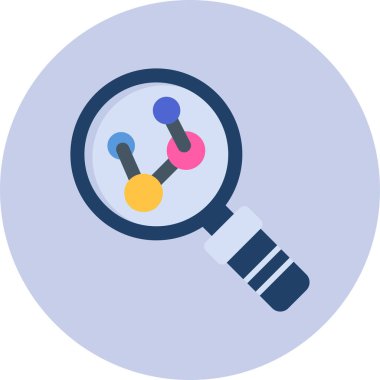 Araştırma yapan büyüteçlerin basit çizimi