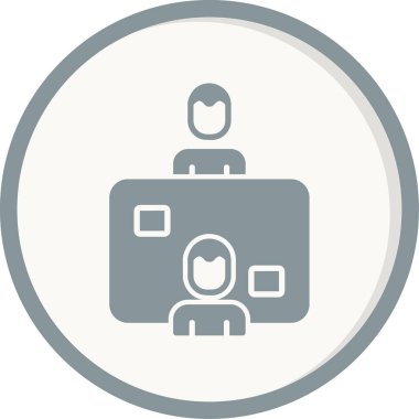 Tartışmalı simge vektör çizimi tasarımı