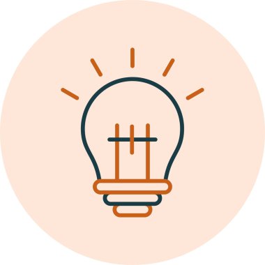 Ampul Ağı simgesi, vektör illüstrasyonu