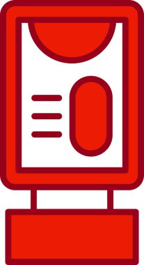 Mupi web simgesi vektör illüstrasyonu