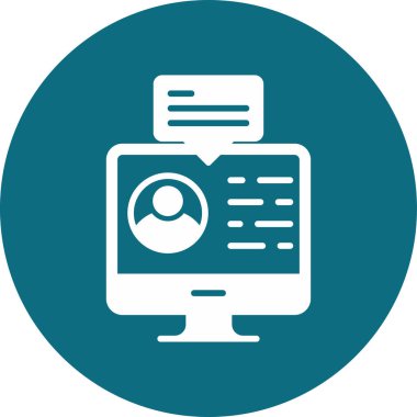 Dijital simge. Web tasarımı için özet çizim vektörü