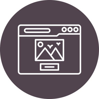 Modern Yorum simgesinin vektör illüstrasyonu