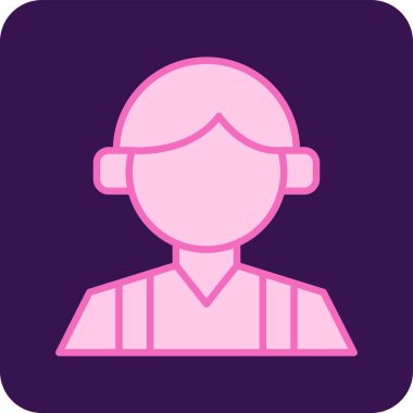 Erkek avatar simgesi basit illüstrasyon