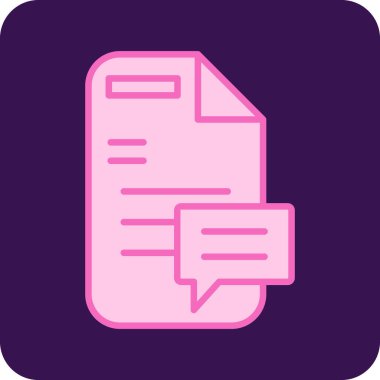 Web platformları için bir sohbet simgesinin soyut grafik tasarımı.