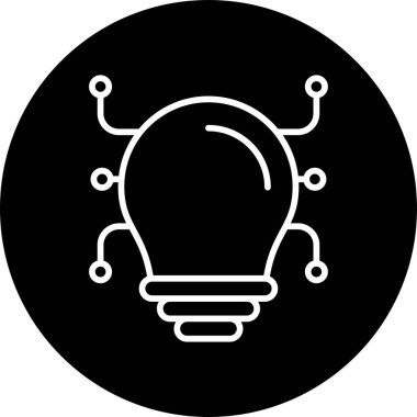 Ampul Ağı simgesi, vektör illüstrasyonu