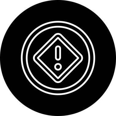 Dikkat, ünlem işareti simgesi, vektör tasarımı