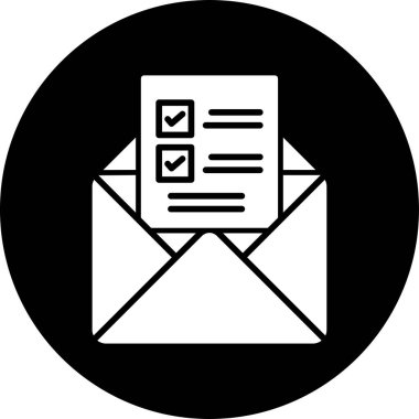 E-posta. Web simgesi basit illüstrasyon 