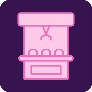 Pençe Makinesi Web simgesi vektör çizimi