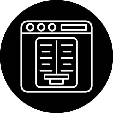 karşılaştırma web simgesi, basit vektör illüstrasyonu