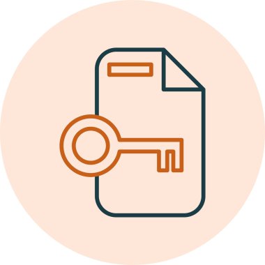 Bir belge simgesinin temiz ve basit vektör illüstrasyonu.