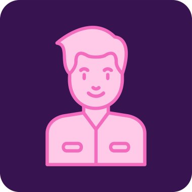 erkek avatar simge vektör çizim 
