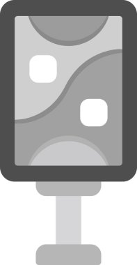 Mupi web simgesi vektör illüstrasyonu