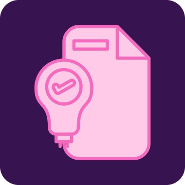 Bir belge simgesinin temiz ve basit vektör illüstrasyonu.