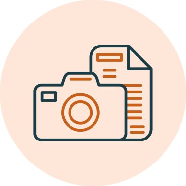 Bir belge simgesinin temiz ve basit vektör illüstrasyonu.