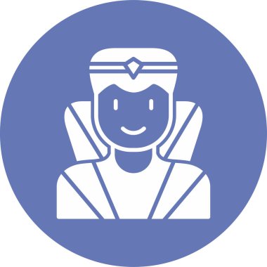 Süper kahraman ağ simgesi, vektör illüstrasyonu