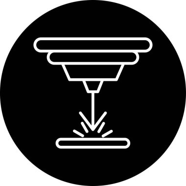 Lazer simgesinin temel doğrusal görüntüsü