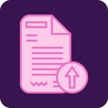 Dosya yüklemesinin basit doğrusal illüstrasyonu