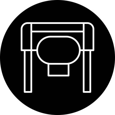 Tekstil Yazdırma Web simgesi vektör çizimi