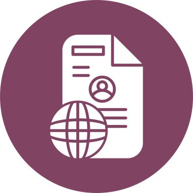 Bir belge simgesinin temiz ve basit vektör illüstrasyonu.