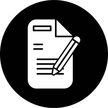 Bir belge simgesinin temiz ve basit vektör illüstrasyonu.