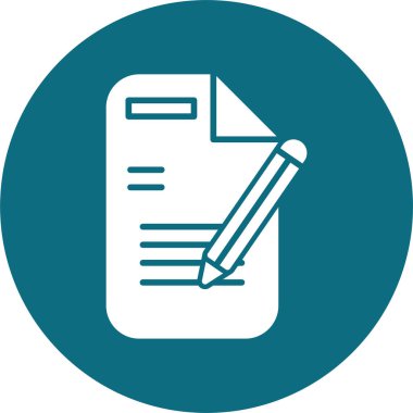 Bir belge simgesinin temiz ve basit vektör illüstrasyonu.