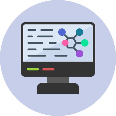 Basit Bilgisayar vektör illüstrasyonu